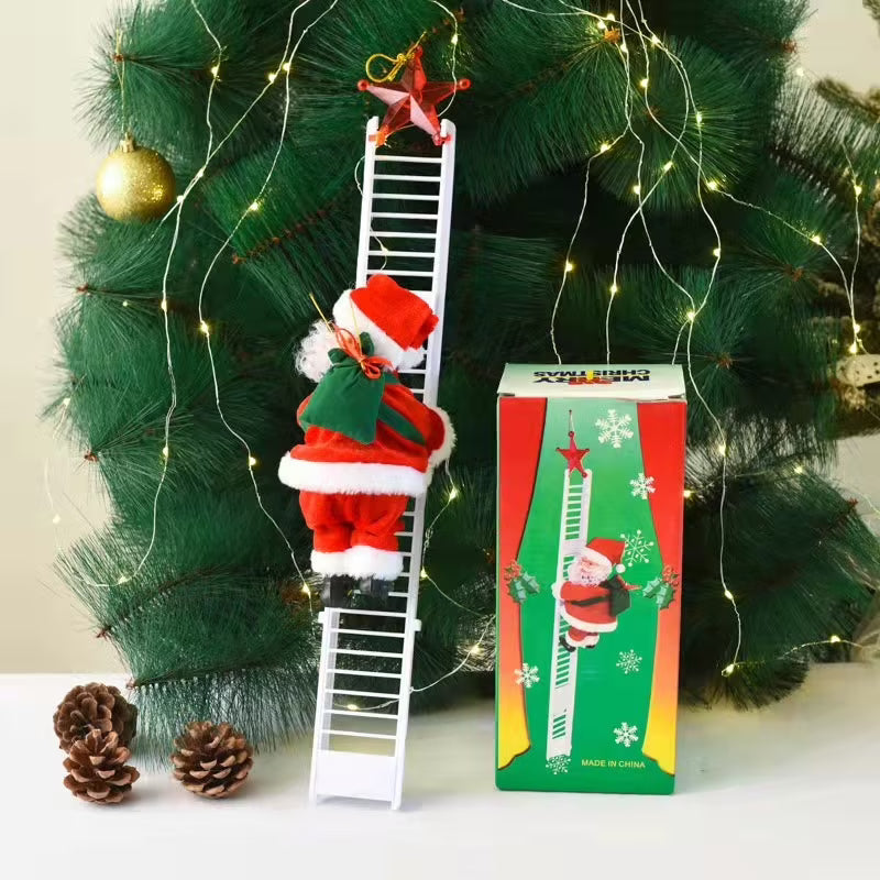 Papá Noel Escalador para Árbol de Navidad