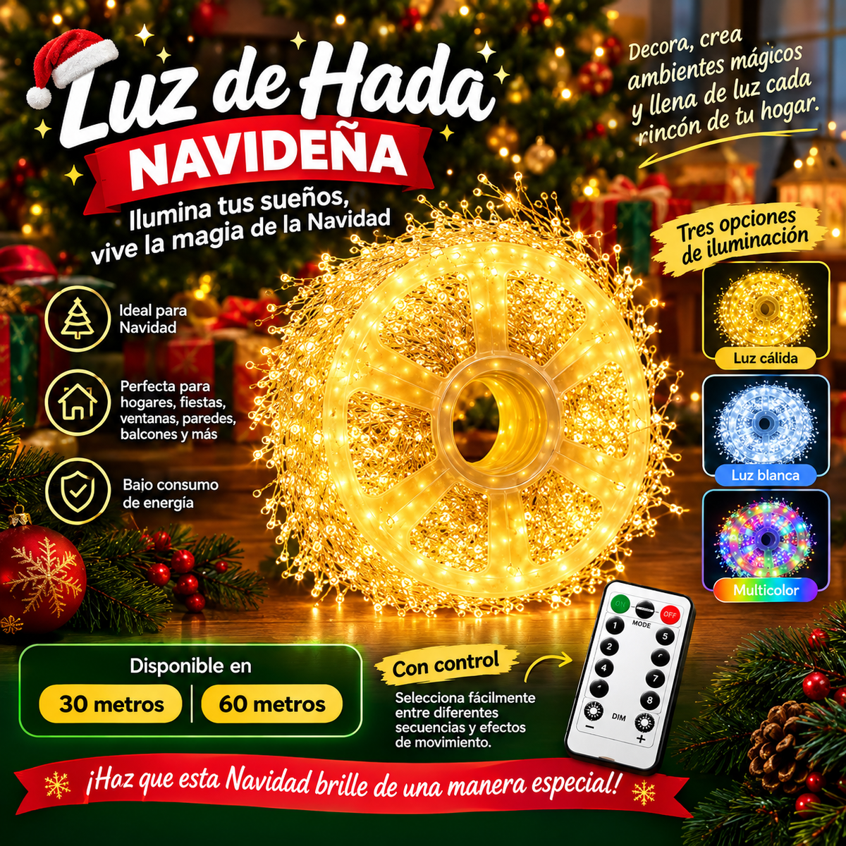 Luz de Hada Navideña