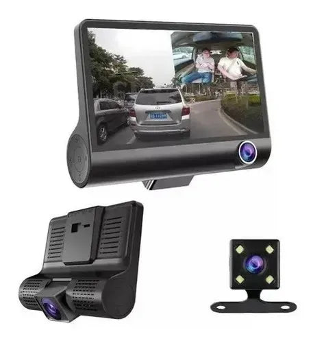 Cámara DVR para Auto 3 Cámaras Full HD 1080P