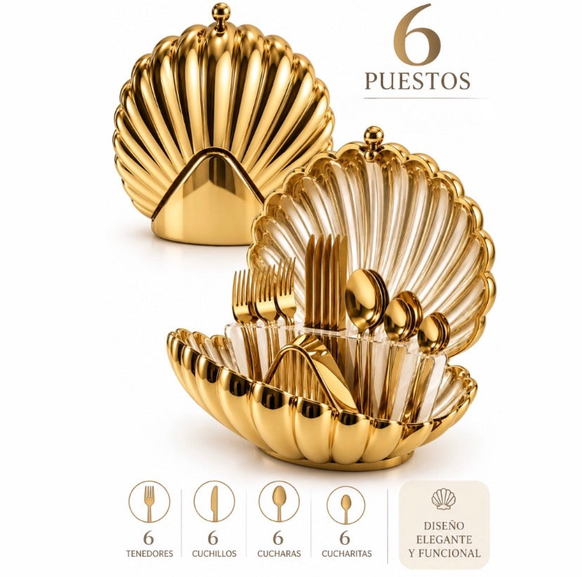 Set de cubiertos Acero Inoxidable