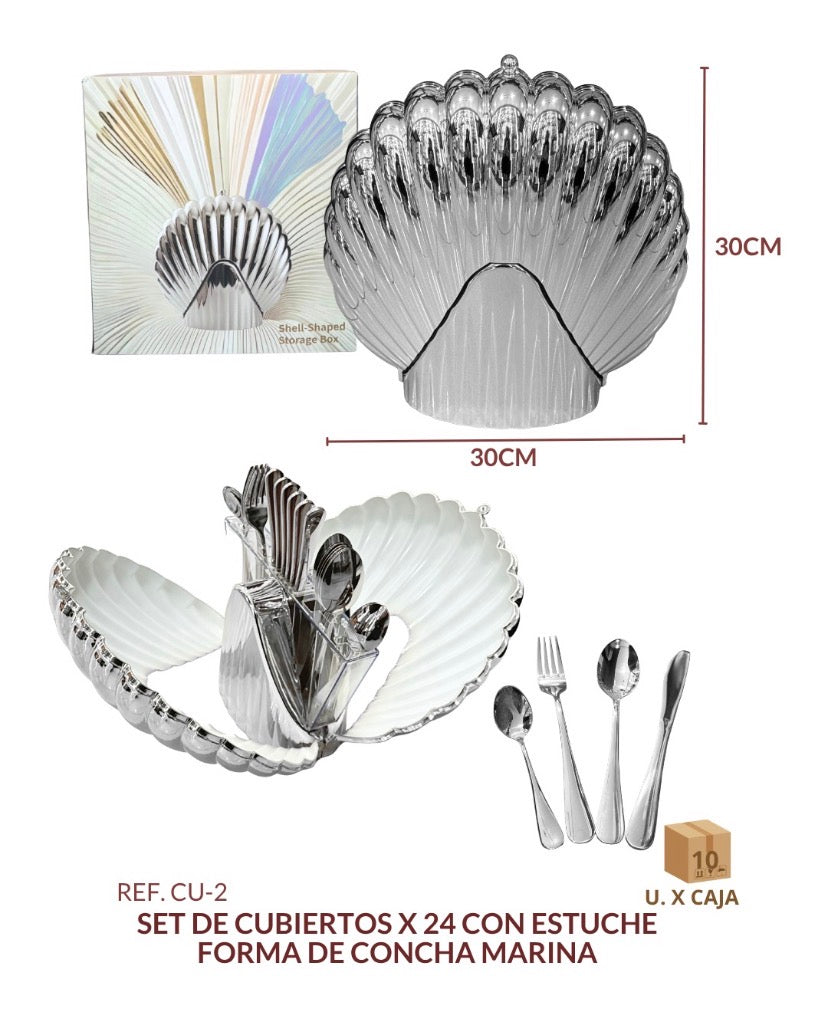 Set de cubiertos Acero Inoxidable