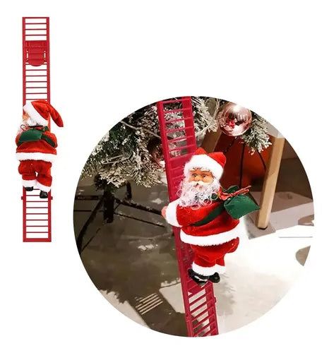 Papá Noel Escalador para Árbol de Navidad