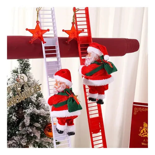 Papá Noel Escalador para Árbol de Navidad