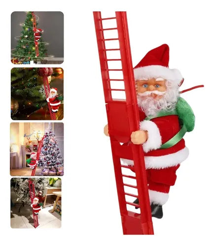 Papá Noel Escalador para Árbol de Navidad