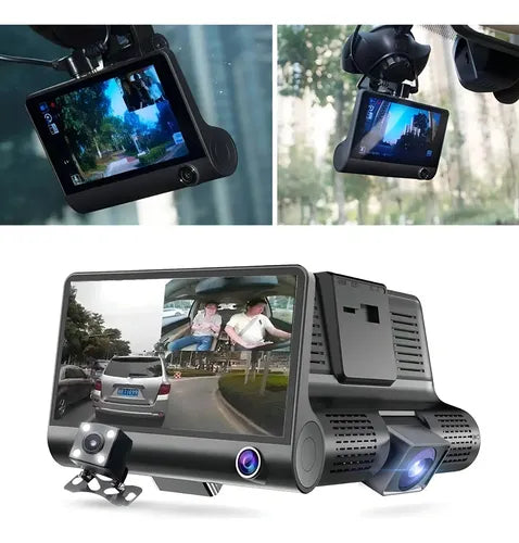 Cámara DVR para Auto 3 Cámaras Full HD 1080P
