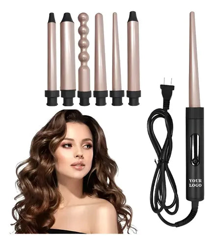 Rizador de Cabello 6 en 1 – Rose Gold