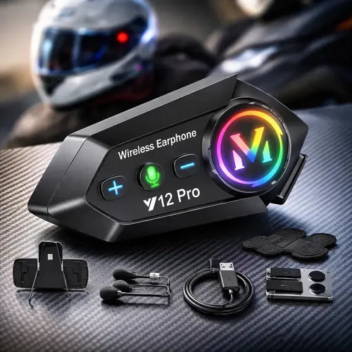 Intercomunicador Inalámbrico para Casco V12 Pro X2