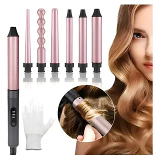 Rizador de Cabello 6 en 1 – Rose Gold