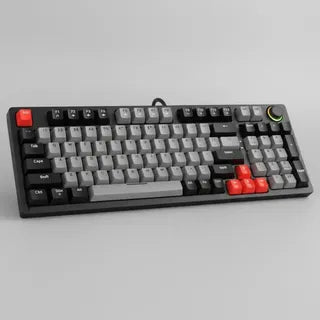 Teclado Mecánico Gamer RGB 98% – Red Switch