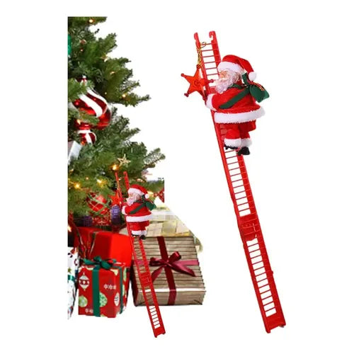 Papá Noel Escalador para Árbol de Navidad