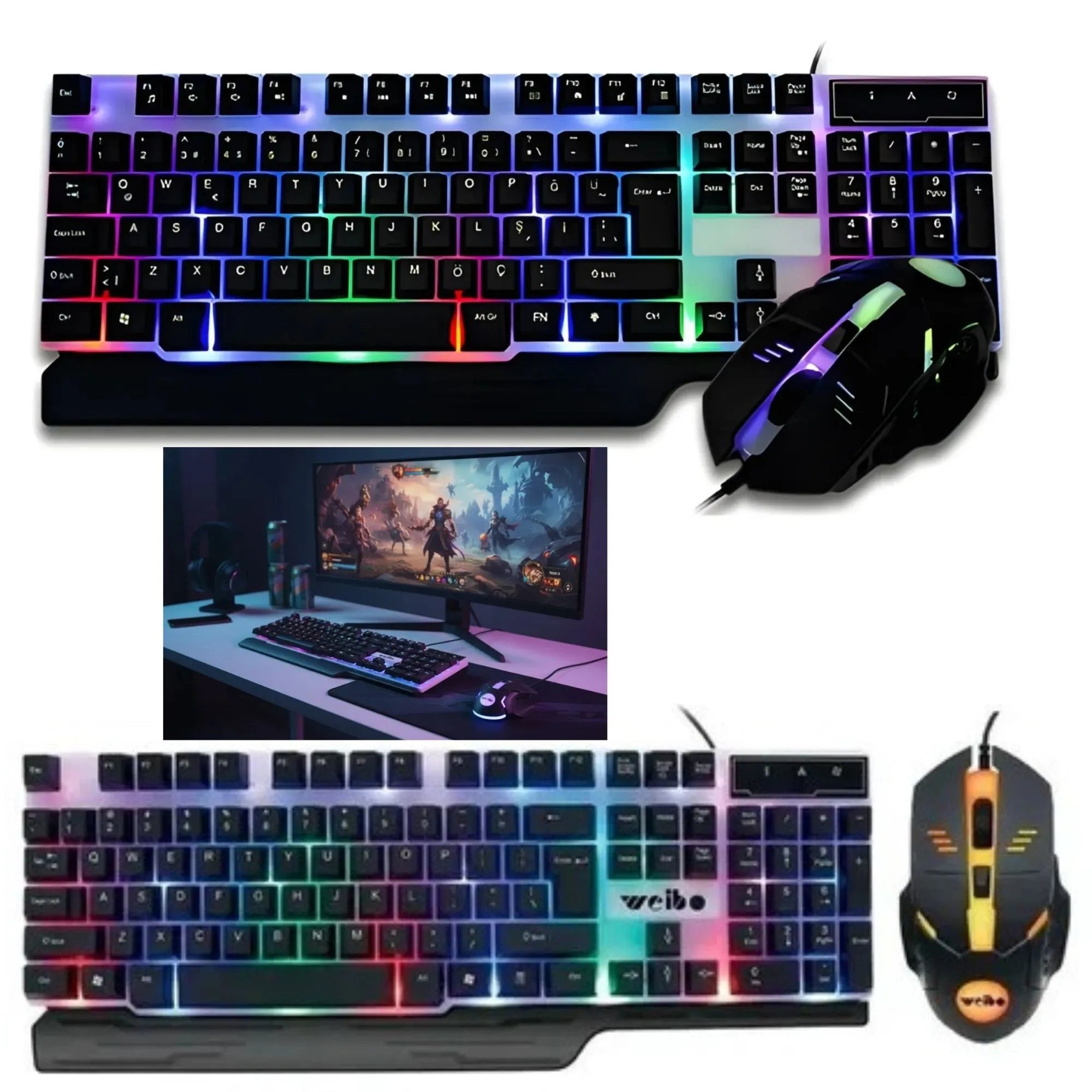 Teclado y Mouse Gamer WB-550