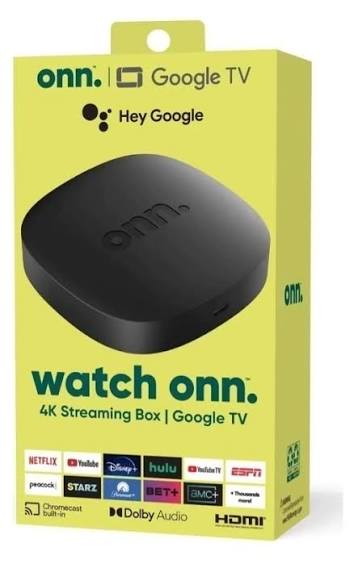 Onn. Google TV 4K Streaming Box