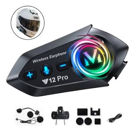 Intercomunicador Inalámbrico para Casco V12 Pro X2
