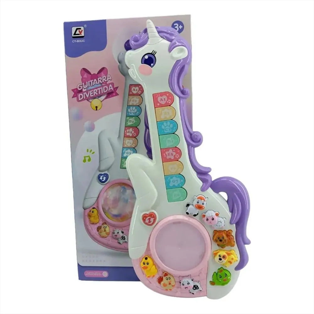 Guitarra Musical Infantil Unicornio
