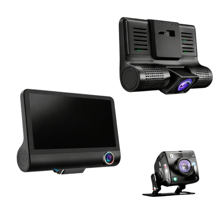 Cámara DVR para Auto 3 Cámaras Full HD 1080P