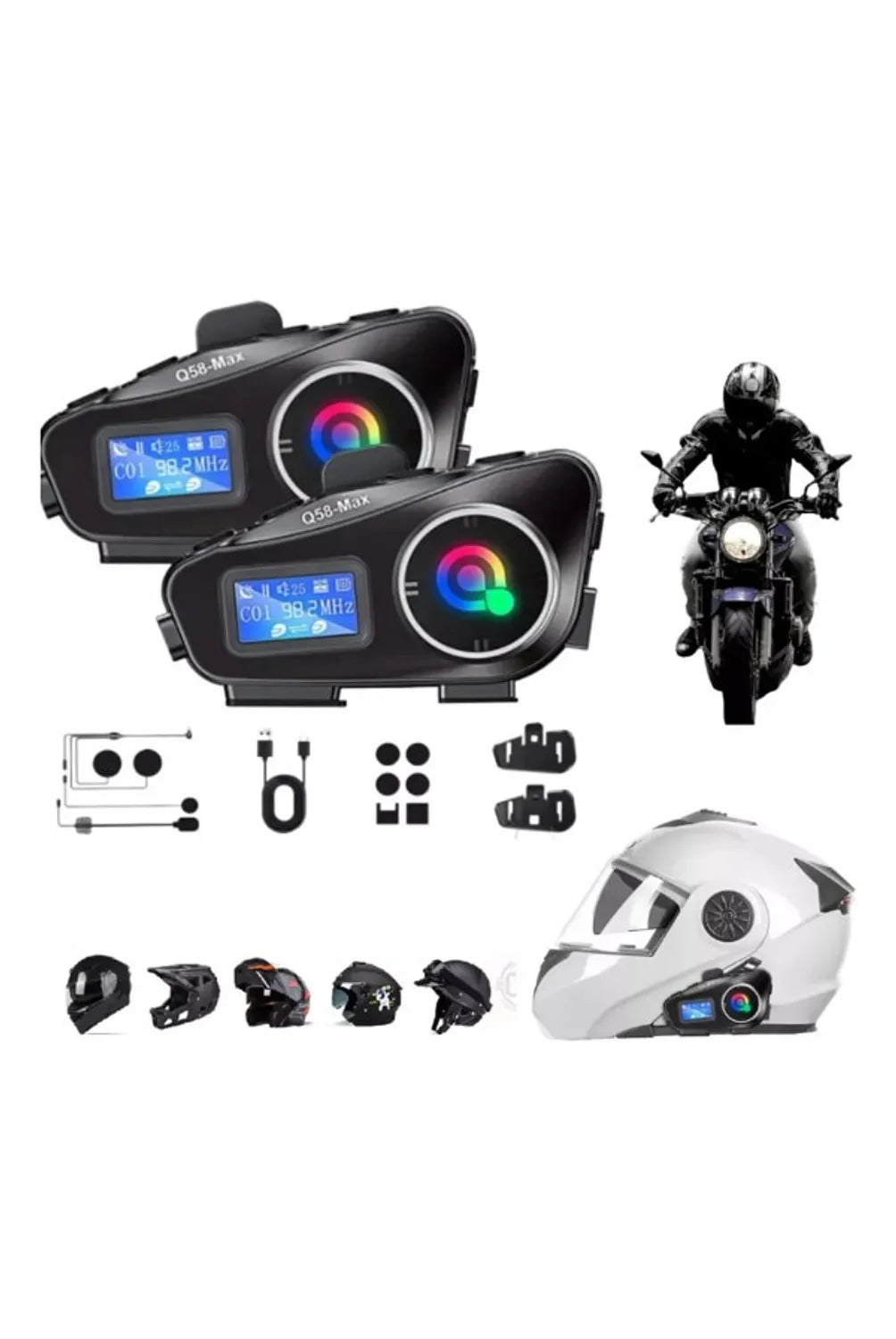 Intercomunicador Q58 Combo X2