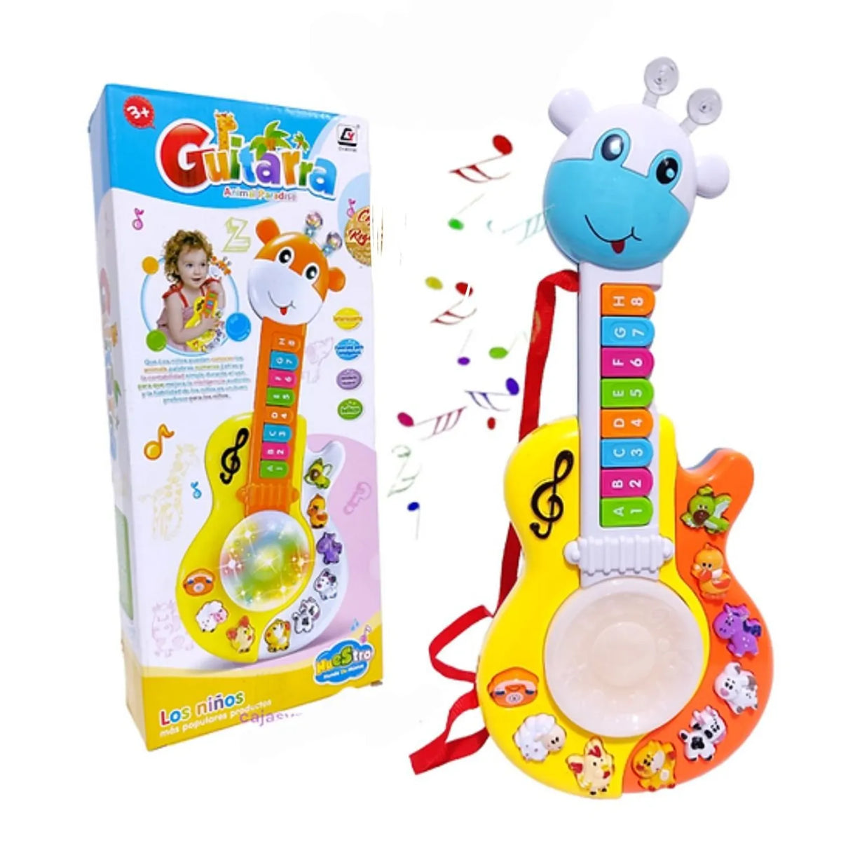 Guitarra Musical Infantil con Teclas y Sonidos